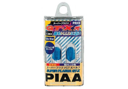 PIAA 168 Wedge Super Plasma GT-X Miniature Bulbs Twin Pack